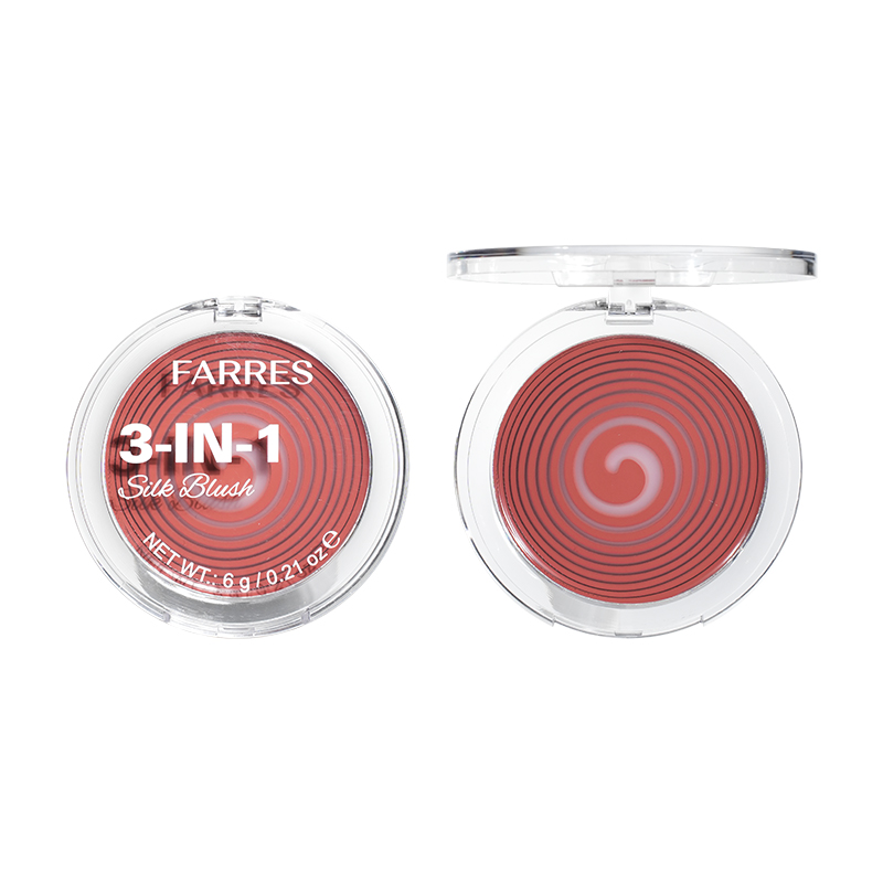 3-IN-1 Silk Blush мультирумяна спиралевидный дизайн